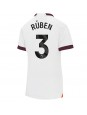 Manchester City Ruben Dias #3 Vieraspaita Naisten 2023-24 Lyhythihainen